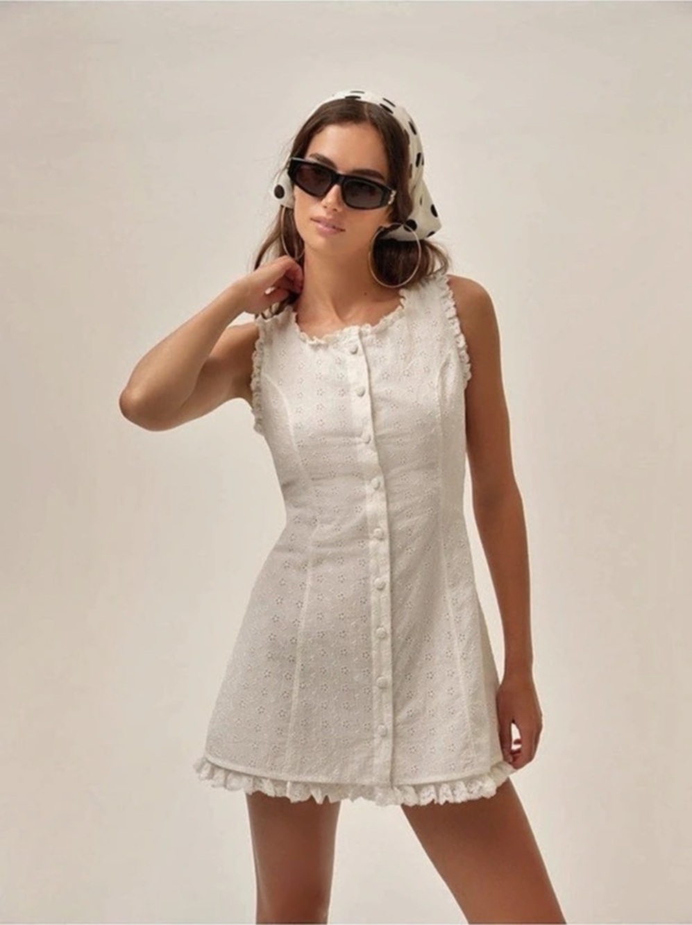 Susie eyelet mini dress